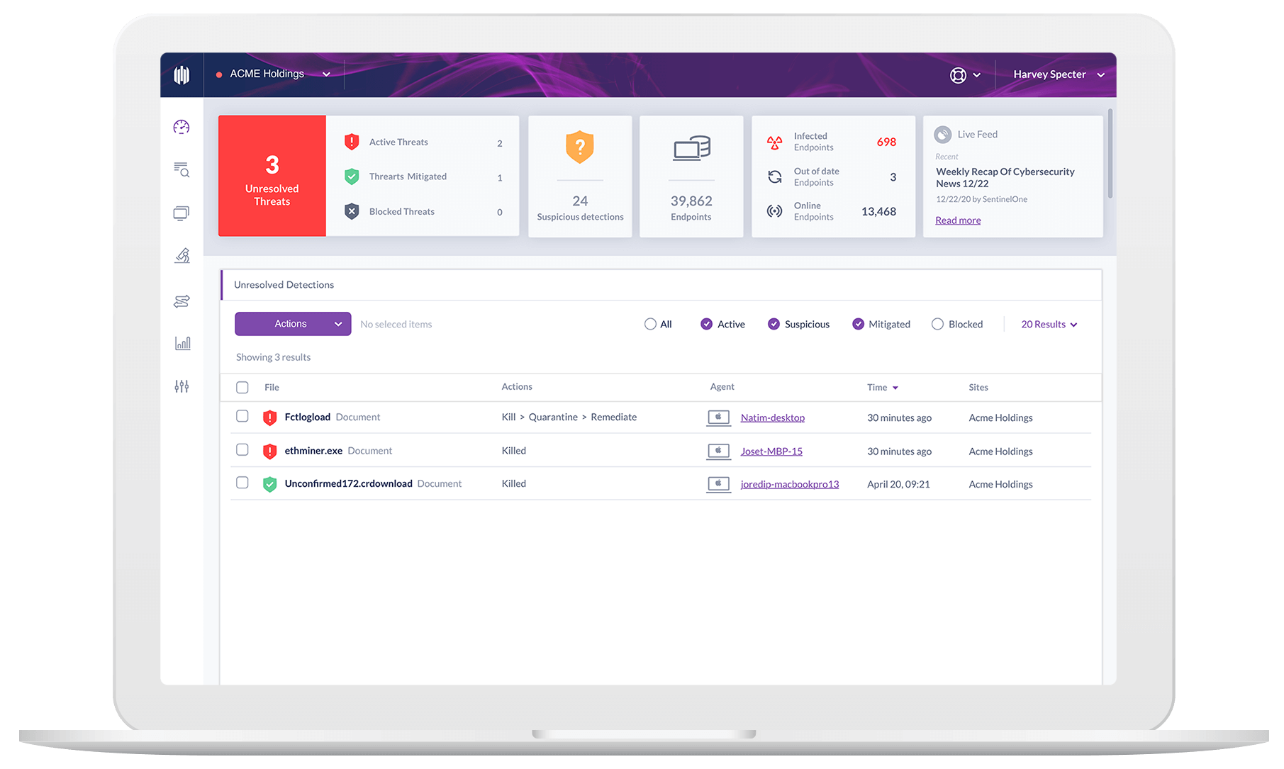 Cybersecurity-sentinel-one-dashboard Cybersecurity Sentinel One Dashboard